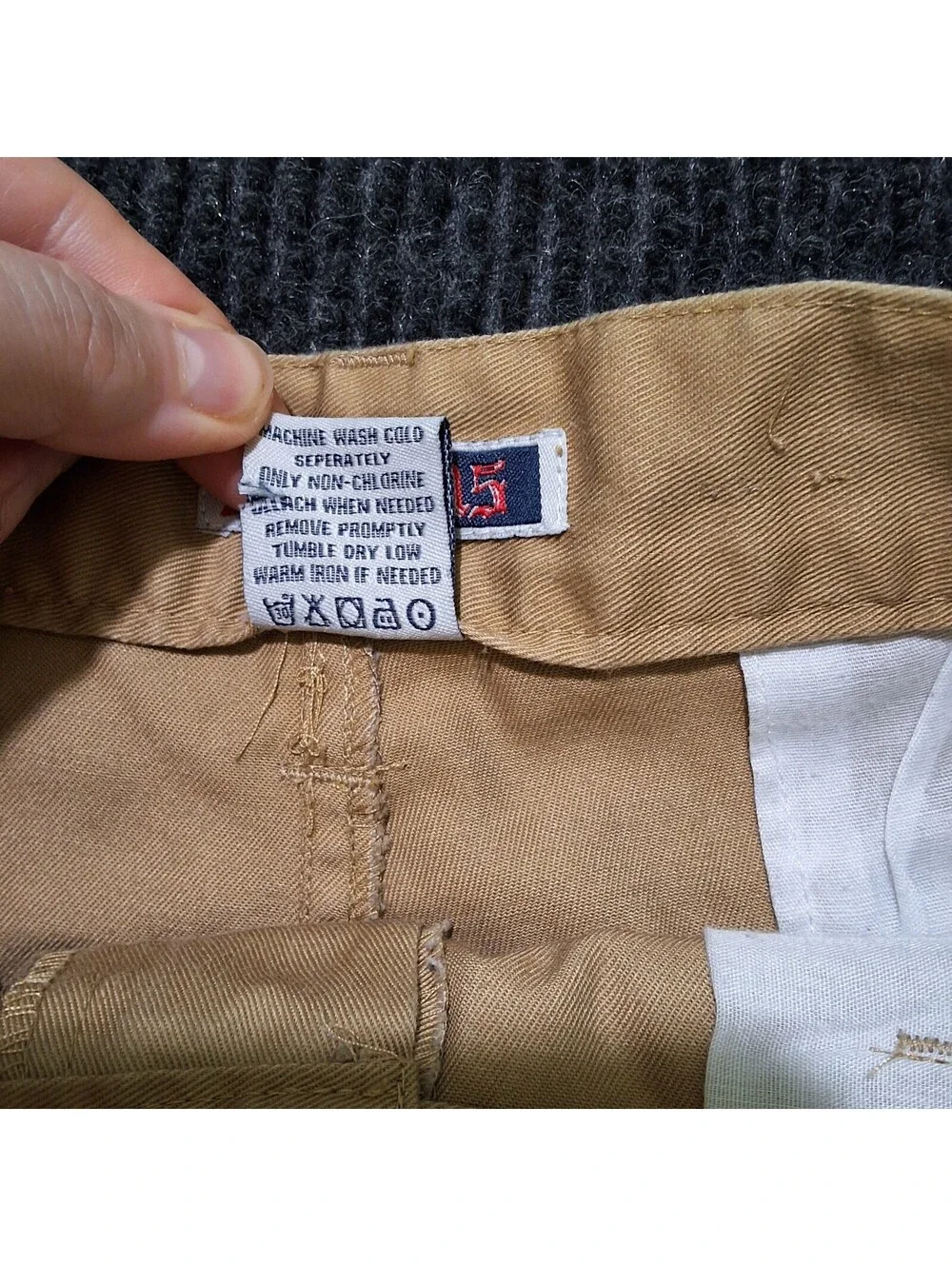 GS115 Men's Khaki Cargo Shorts  Skater Style Size 38